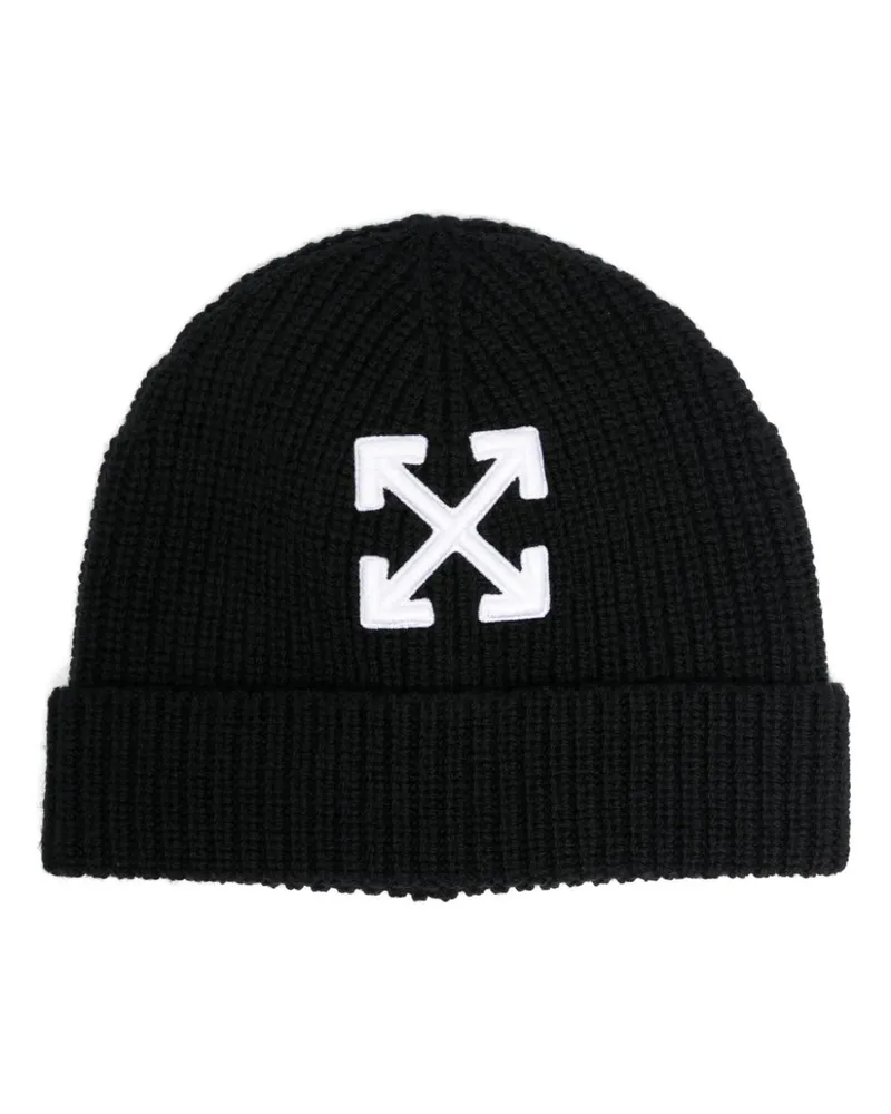 OFF-WHITE Beanie mit Pfeilen - Schwarz Schwarz