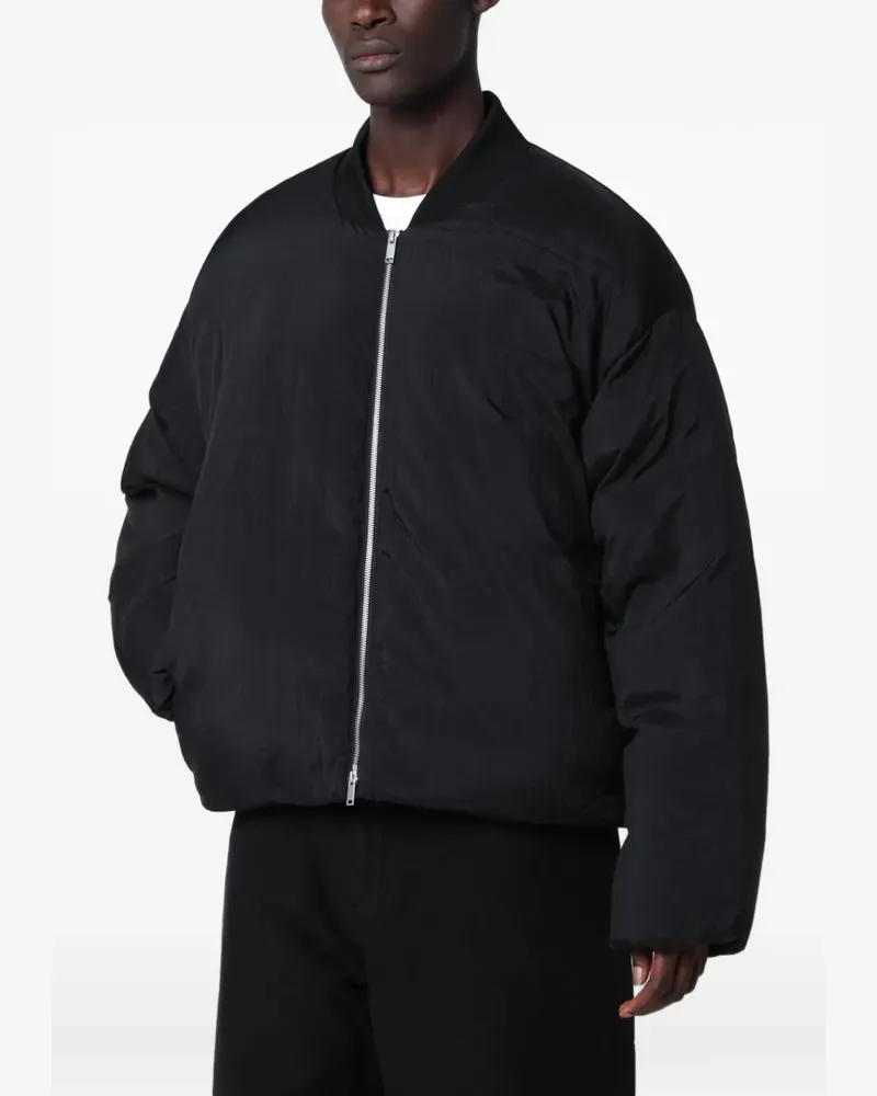 Studio Nicholson Gefütterte Bomberjacke - Schwarz Schwarz