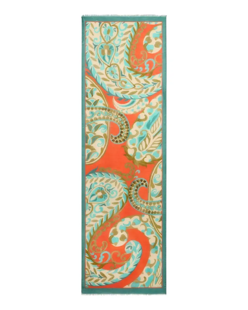 Etro Schal mit Fransen - Orange Orange