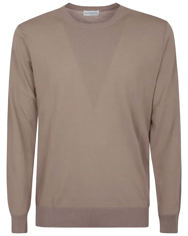 Ballantyne Sweatshirt mit Rundhalsausschnitt - Nude Nude