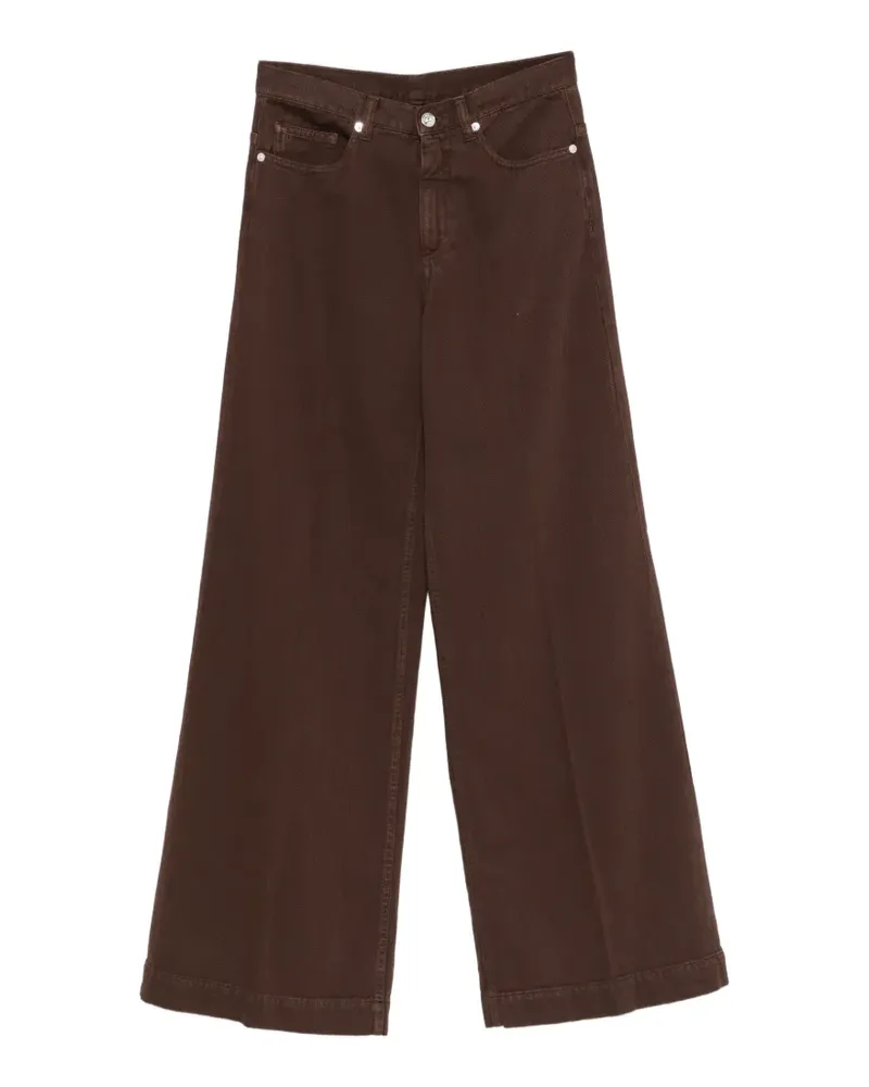 nine:inthe:morning Nadiah Wide-Leg-Jeans - Braun Braun