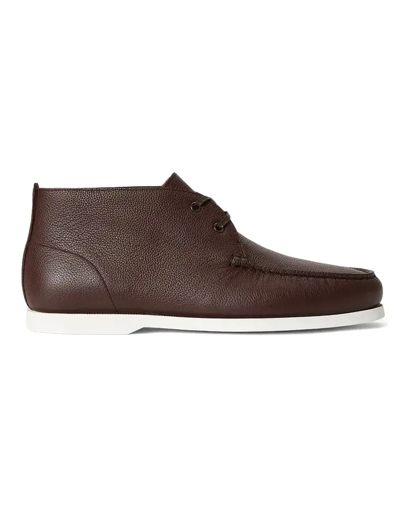 Ralph Lauren Desert-Boots aus gekörntem Leder - Braun Braun