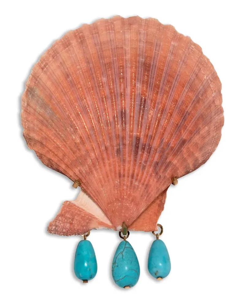 Jennifer Behr Cyrus shell barrette - Rosa Rosa