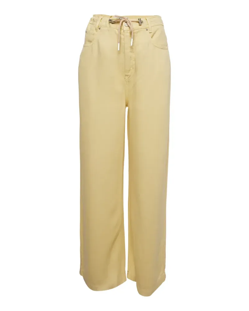 MUNTHE Obey drawstring wide-leg jeans - Gelb Gelb