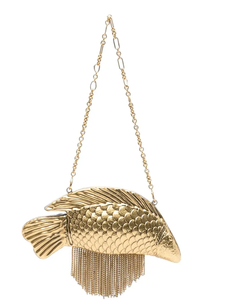 Cult Gaia Neemo fish-shaped clutch bag - Gold Gold