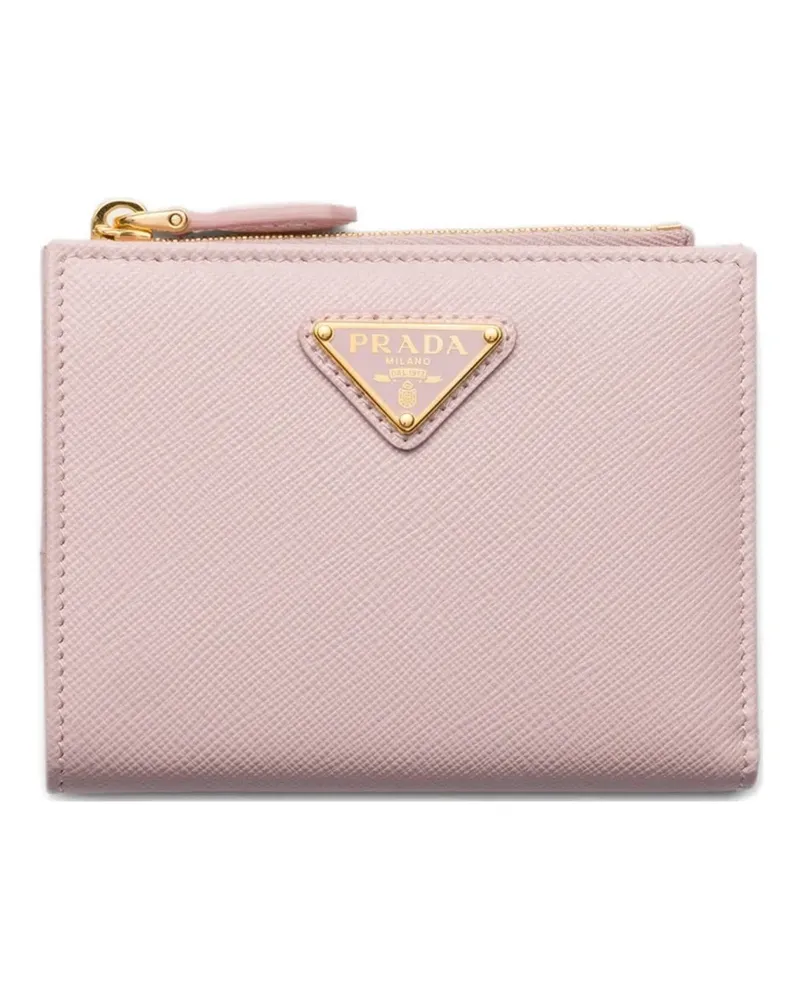 Prada Kleines Portemonnaie aus Saffiano-Leder - Rosa Rosa