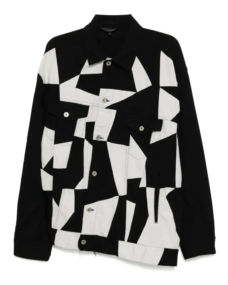 Comme des Garçons Jacke im Patchwork-Look - Schwarz Schwarz