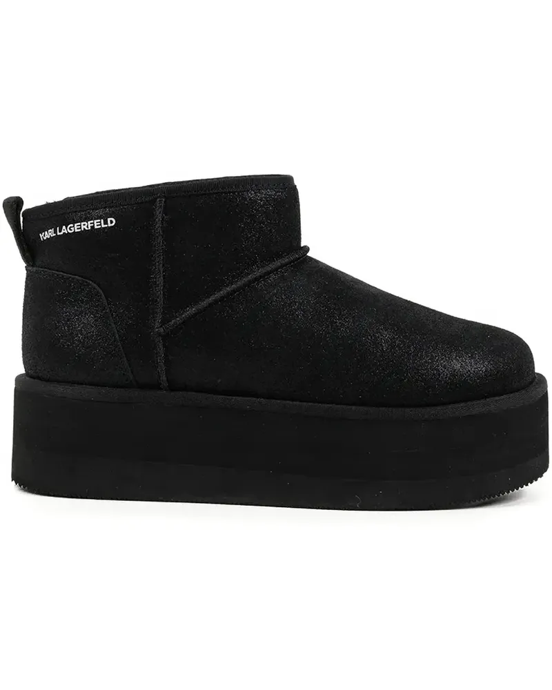 Karl Lagerfeld Thermo Stiefeletten mit Plateau - Schwarz Schwarz