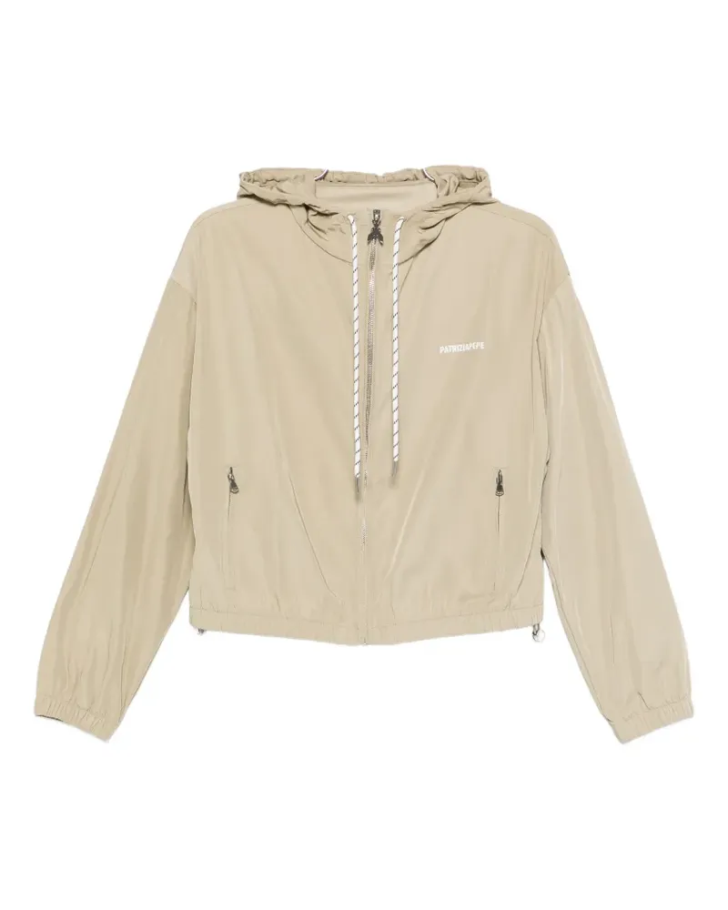 Patrizia Pepe hooded bomber jacket - Nude Nude
