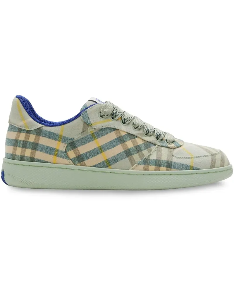 Burberry Check Terrace Sneakers - Nude Nude