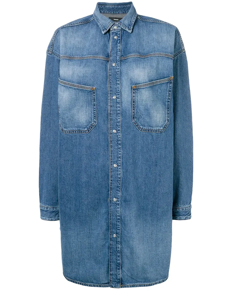 Diesel De-Romby' Hemd - Blau Blau