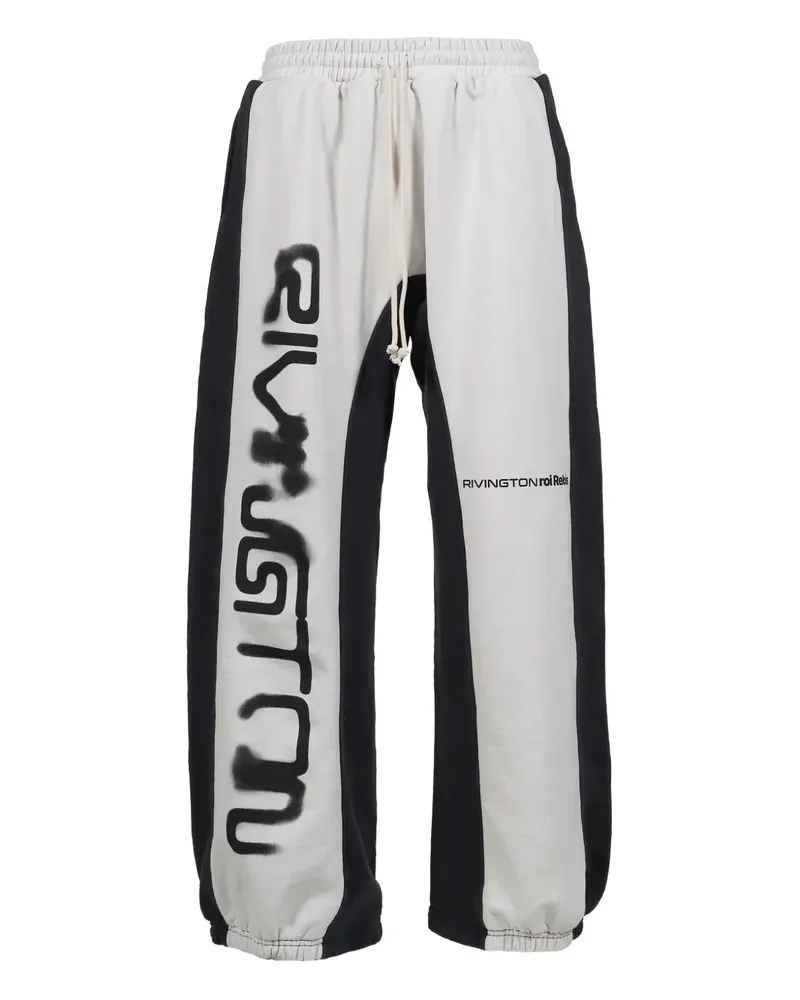 RRR123 Jogginghose mit Kontrasteinsätzen - Nude Nude
