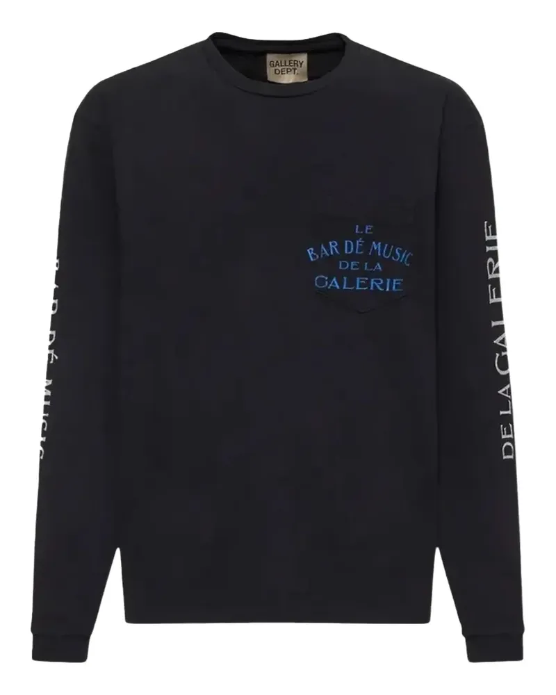 GALLERY DEPT. Music Bar Langarmshirt - Schwarz Schwarz