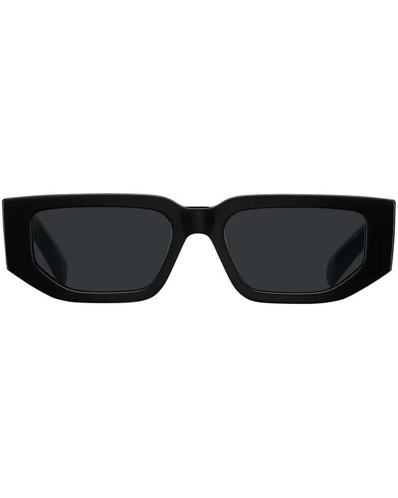 Prada Symbole Sonnenbrille mit eckigem Gestell - Schwarz Schwarz