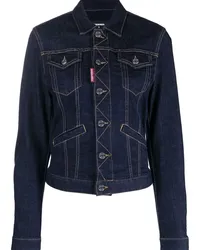 Dsquared2 Jeansjacke mit Klappentaschen Blau