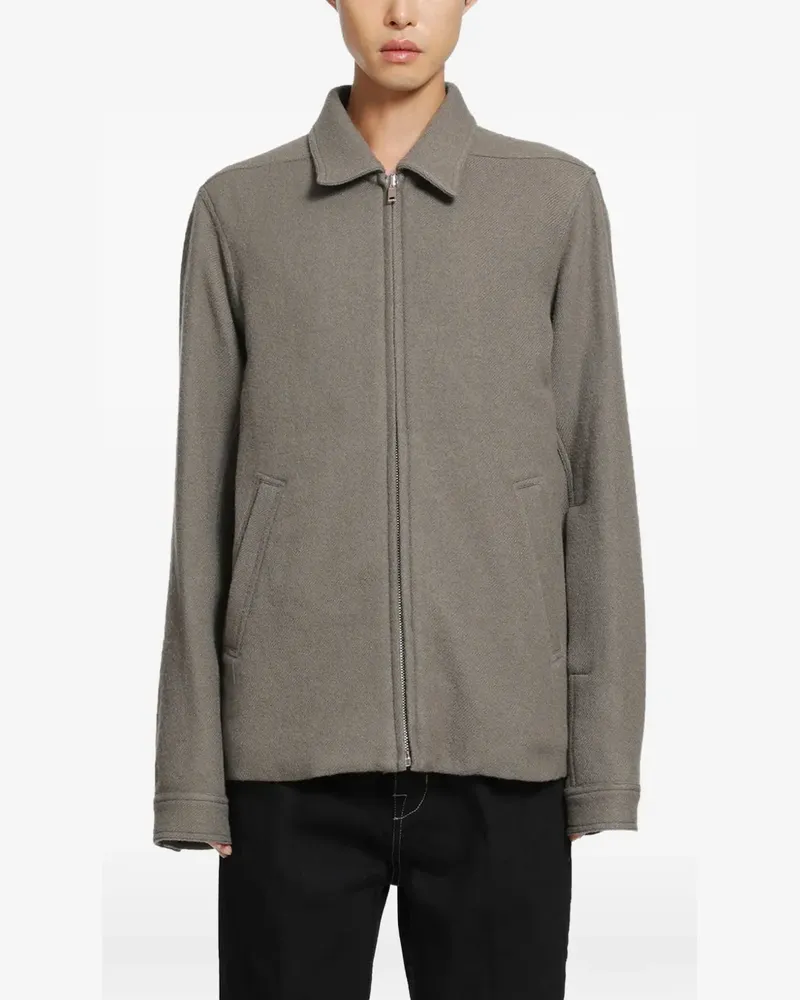 Rick Owens Brad Jacke mit Reißverschluss - Grau Grau