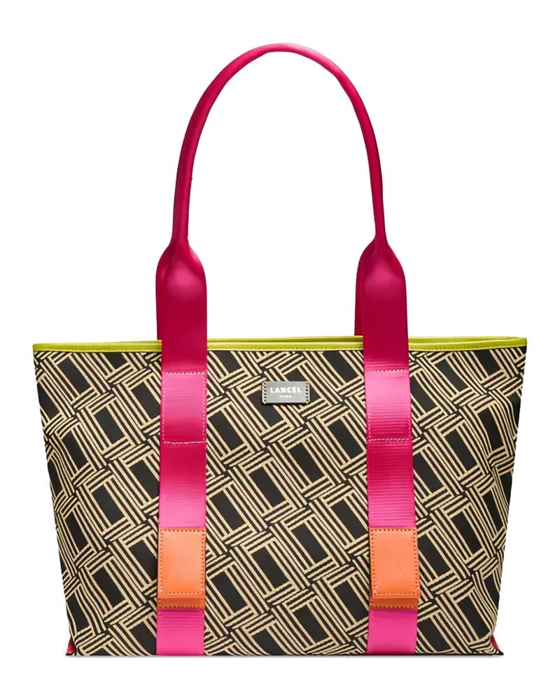 Lancel Handtasche aus Jacquard - Nude Nude