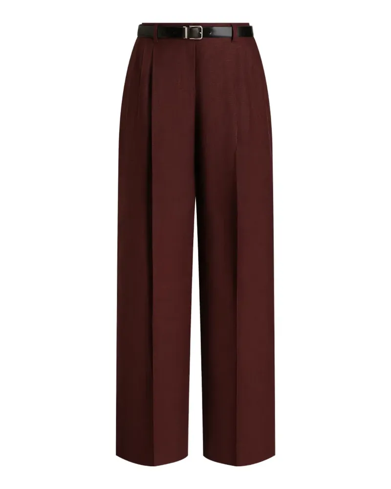 Dolce & Gabbana belted pleated trousers - Rot Rot
