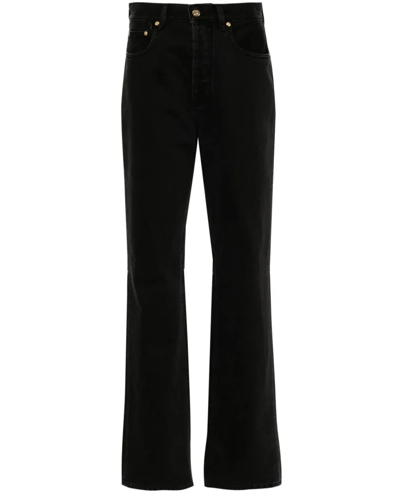 Jacquemus Gerade Le De Nimes Droit Jeans - Schwarz Schwarz