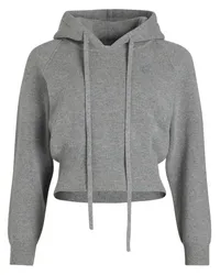 Patou Gestrickter Hoodie Grau