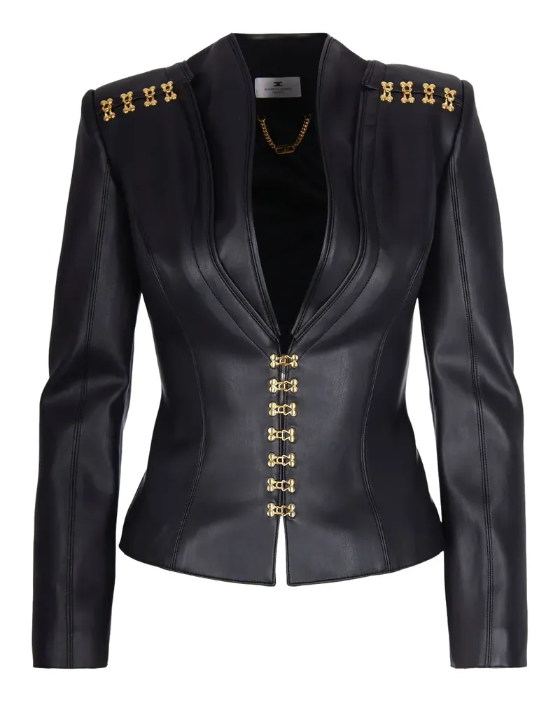 Elisabetta Franchi Jacke mit Verzierungen - Schwarz Schwarz