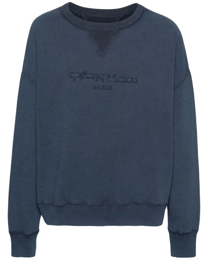 Maison Margiela Reverse Sweatshirt Blau