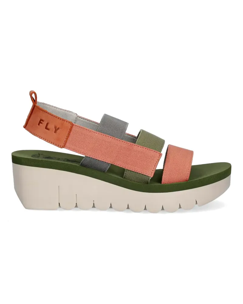 Fly London multi-strap wedge sandals - Rosa Rosa