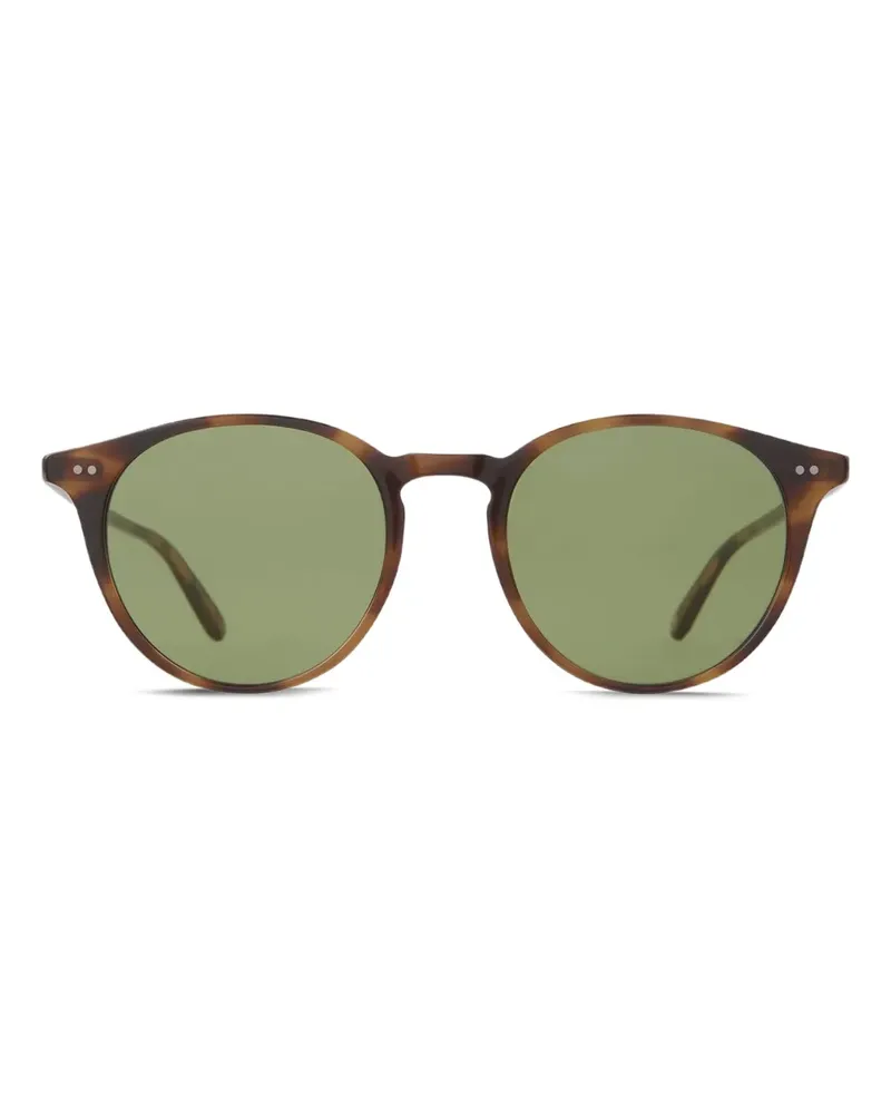 Garrett Leight California Clune Sonnenbrille mit rundem Gestell - Braun Braun