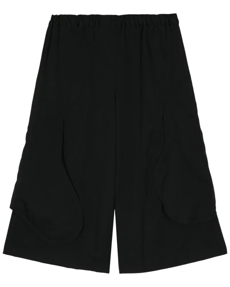 Comme des Garçons Klassische Palazzohose - Schwarz Schwarz