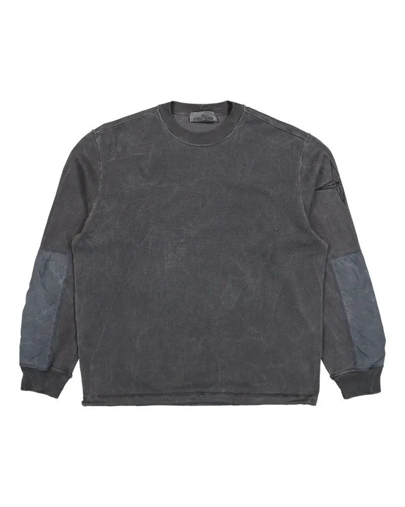 Stone Island Sweatshirt mit Kompass-Logo - Grau Grau