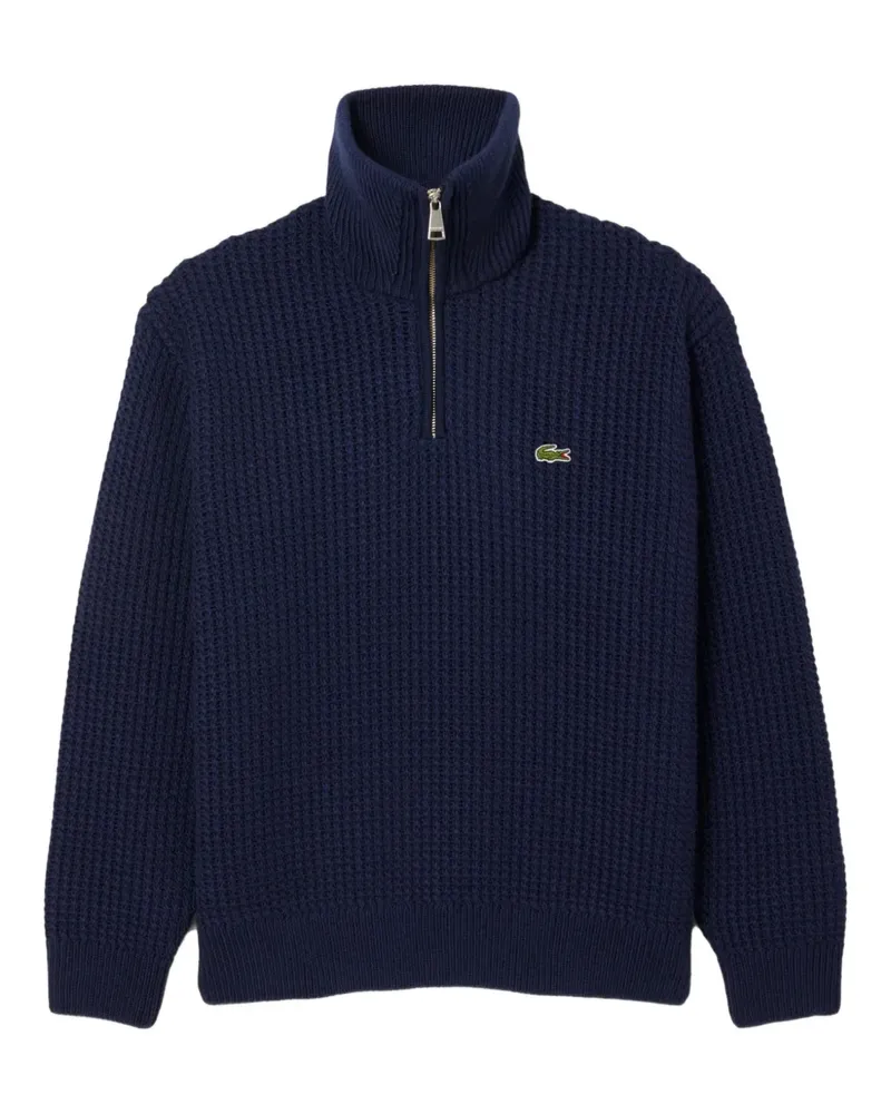 Lacoste Pullover mit Logo-Patch - Blau Blau