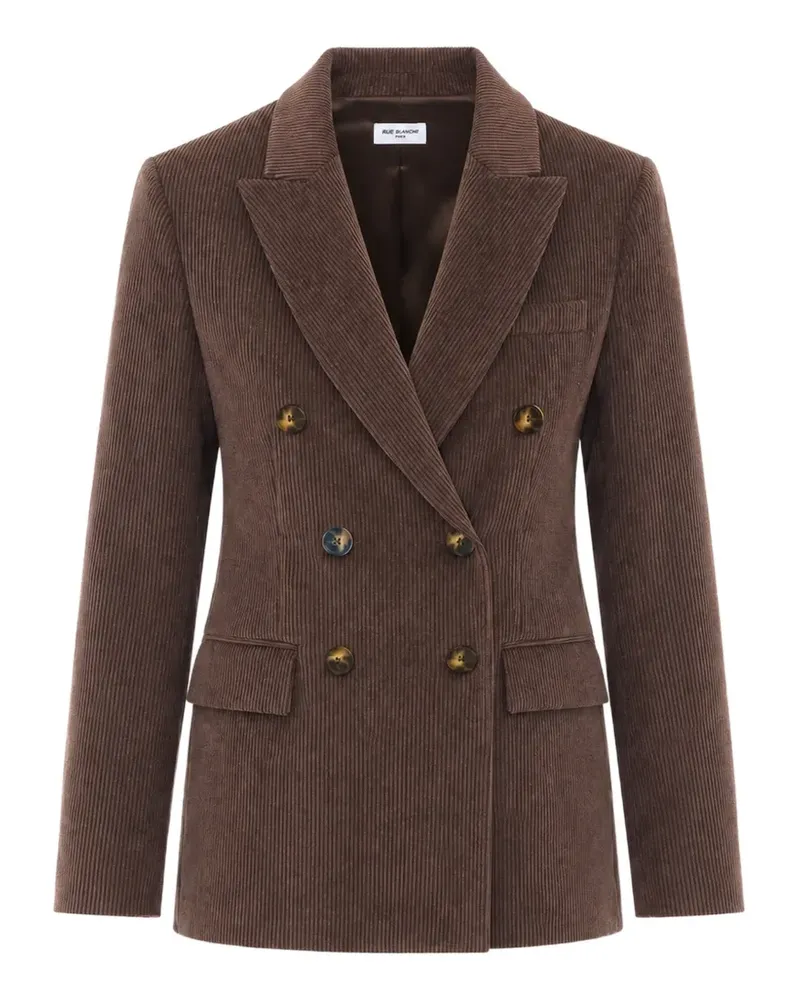 Rue du Bac double-breasted corduroy blazer - Braun Braun