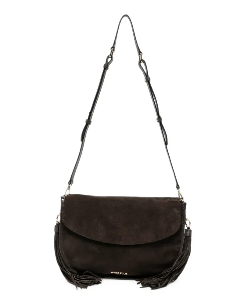 MARC ELLIS fringed suede shoulder bag - Braun Braun