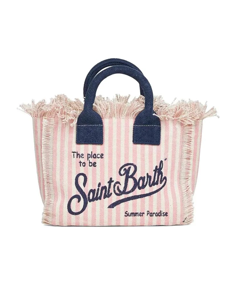 MC2 Saint Barth Gestreifter Mini Vanity Tote Bag - Rosa Rosa