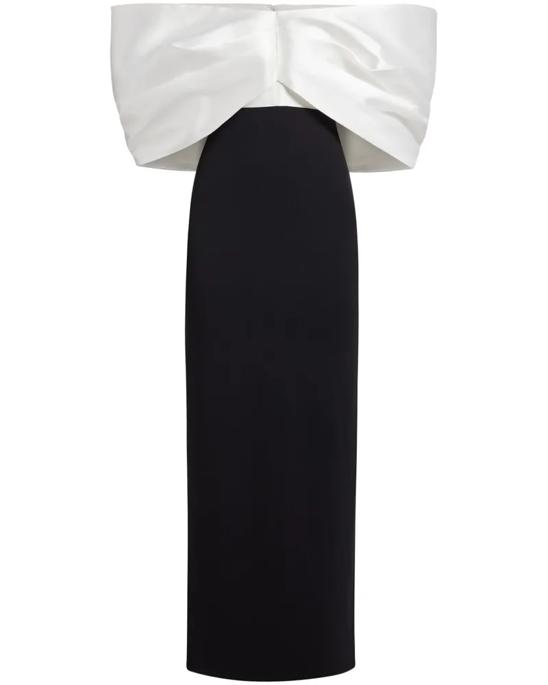 Solace London Schulterfreies Filippa Abendkleid - Schwarz Schwarz