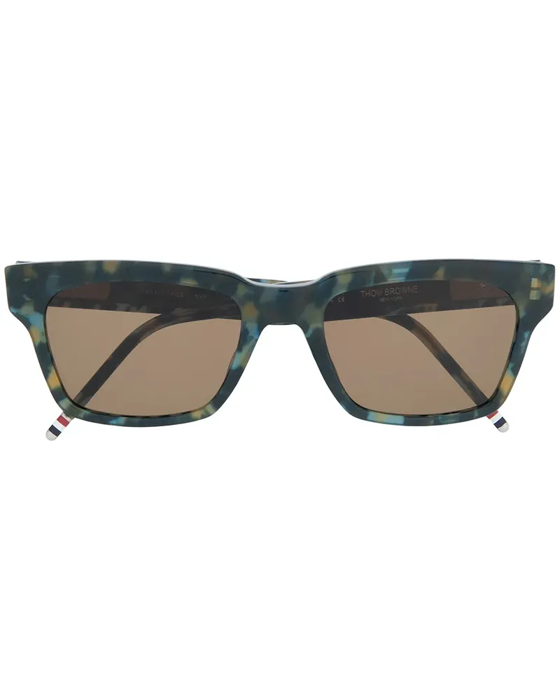 Thom Browne Sonnenbrille in Schildpattoptik - Blau Blau