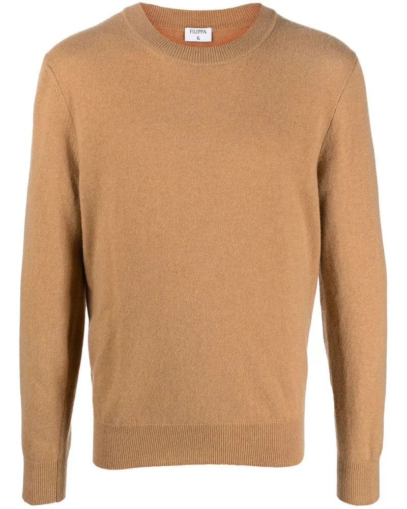 Filippa K Pullover aus geripptem Strick Braun