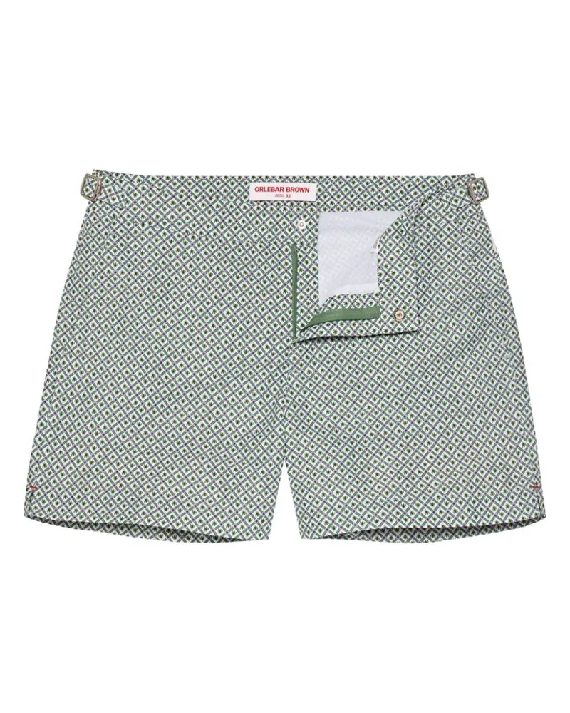 Orlebar Brown Setter Badeshorts mit Scara-Print - Grün Grün