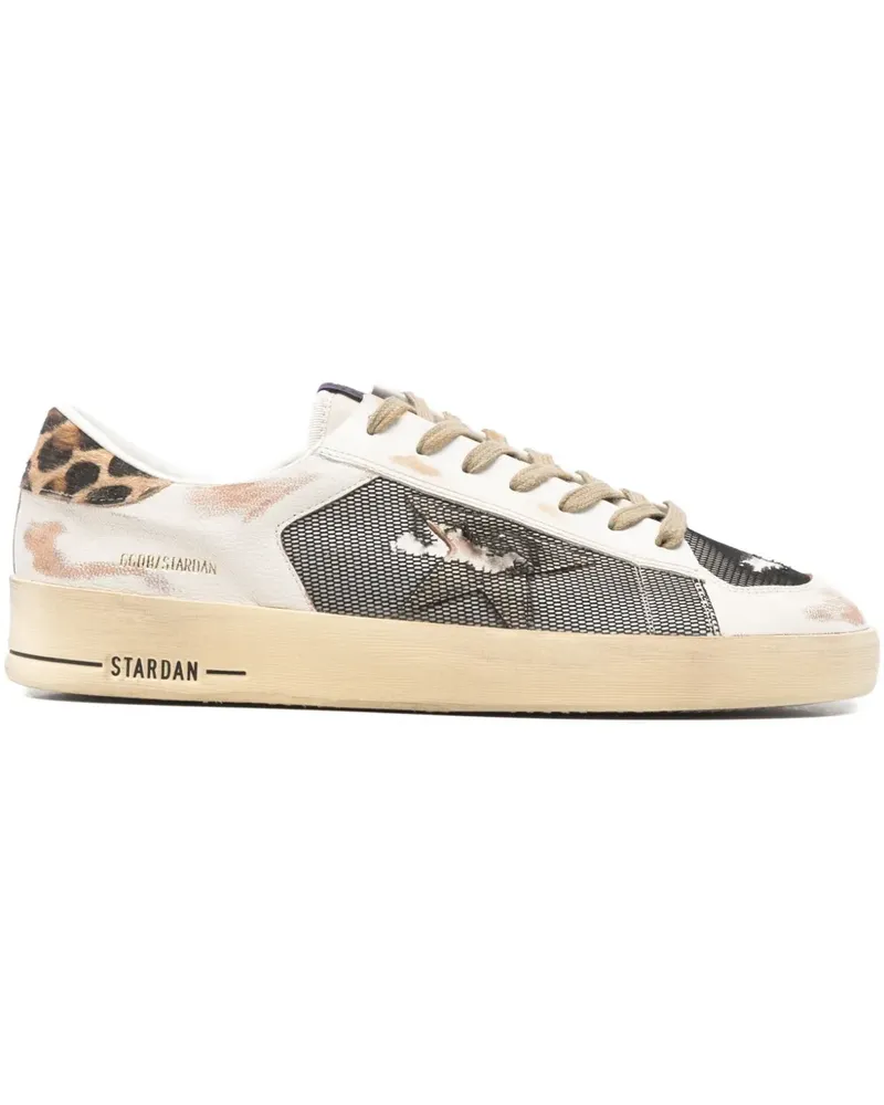 Golden Goose leopard print stardan sneakers - Weiß Weiß