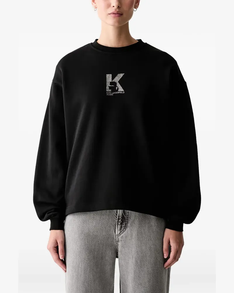 Karl Lagerfeld Sweatshirt mit Logo-Print - Schwarz Schwarz