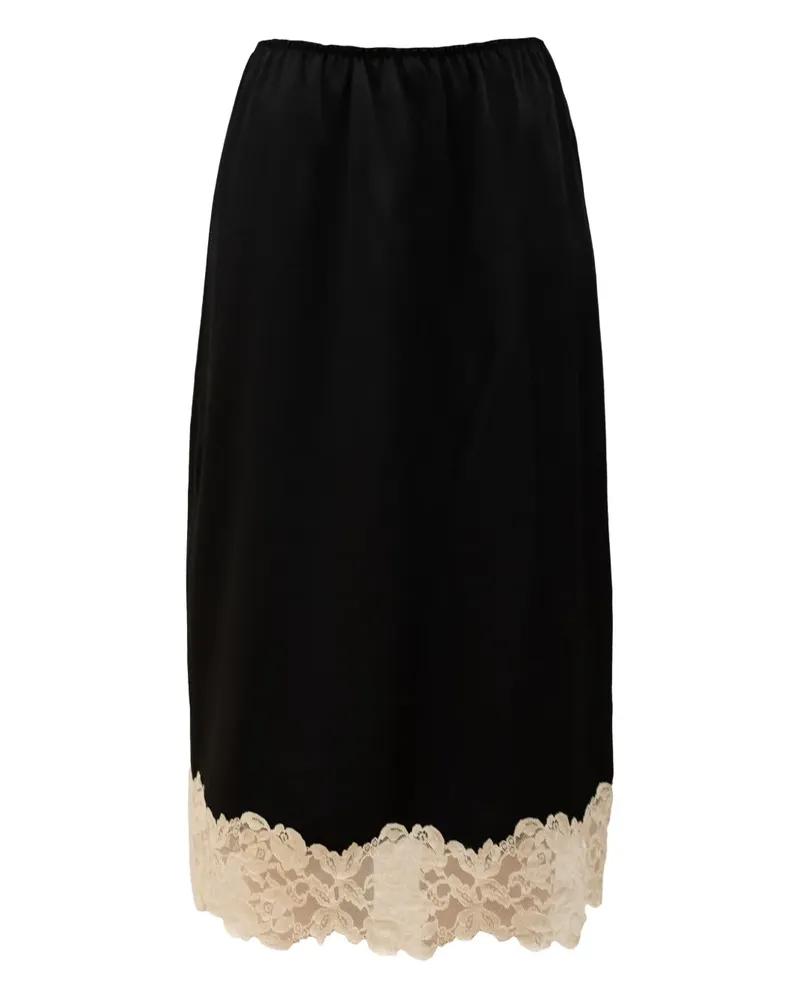 RXQUETTE lace midi skirt - Schwarz Schwarz
