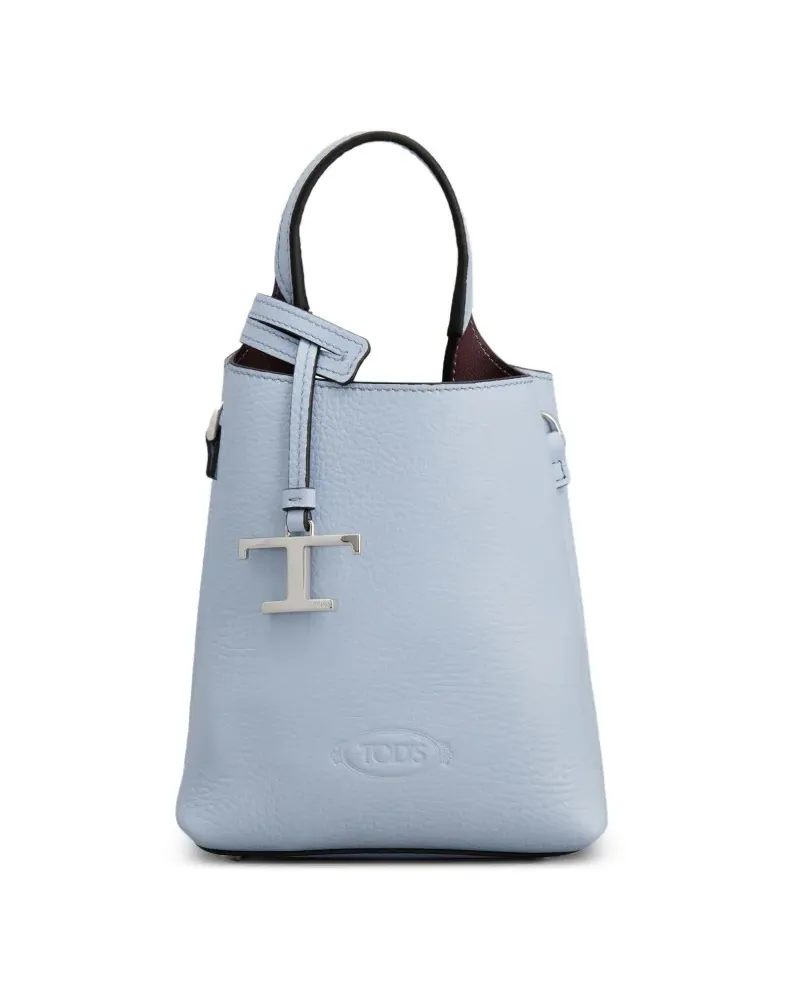 TOD'S Beuteltasche mit T-Logo - Blau Blau