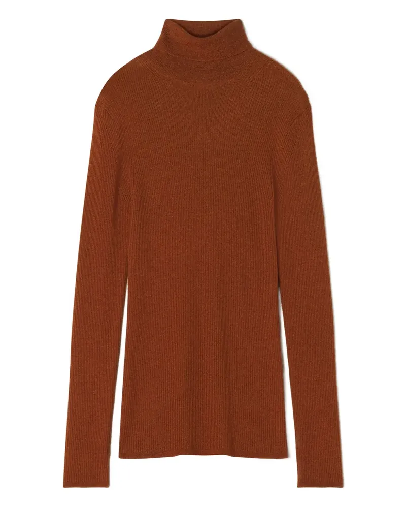 Lanvin Gerippter Rollkragenpullover - Braun Braun