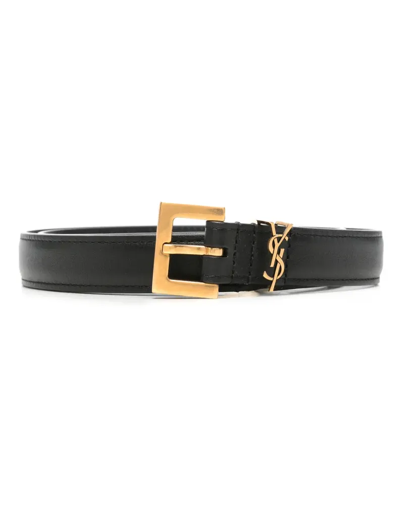 Saint Laurent Klassischer Gürtel - Schwarz Schwarz