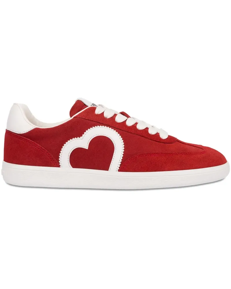 Moschino Sneakers mit Schnürung - Rot Rot
