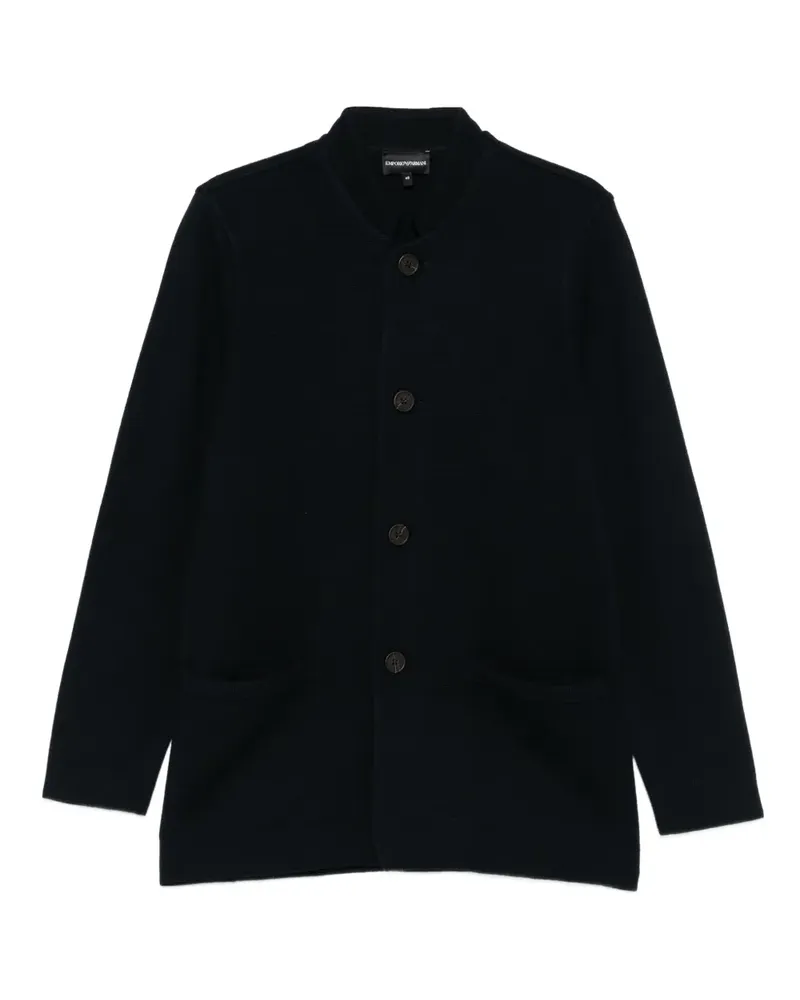 Emporio Armani Klassische Hemdjacke - Schwarz Schwarz