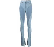 Spiral Jeans mit Saumschlitz