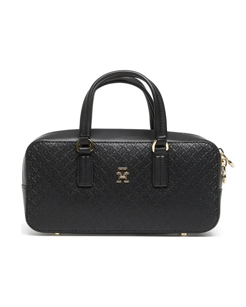 Tommy Hilfiger monogram-embossed tote bag - Schwarz Schwarz