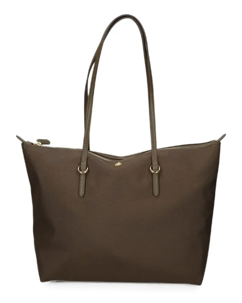 Ralph Lauren Schultertasche mit Logo-Schild - Braun Braun