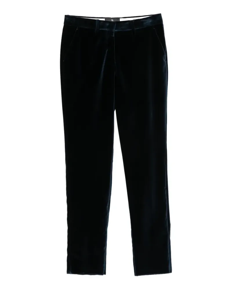 Etro velvet tailored trousers - Blau Blau